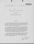 Summer Session Bullet: Summer 1962 by University of Minnesota - Morris