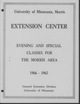 Evening and Special Classes for the Morris Area 1966-1967 by University of Minnesota - Morris