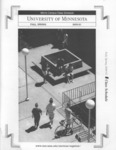 University of Minnesota, Morris Campus Class Schedule 2000-01 by University of Minnesota - Morris