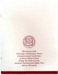 University of Minnesota, Morris 1989 Commencement by University Relations