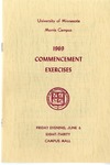 University of Minnesota, Morris 1969 Commencement