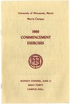 University of Minnesota, Morris 1966 Commencement by University Relations