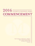 University of Minnesota, Morris 2016 Commencement