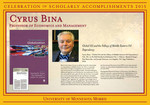 Cyrus Bina by Briggs Library and Grants Development Office