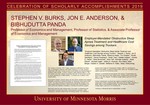 Stephen V. Burks, Jon E. Anderson, & Bibhudutta Panda by Briggs Library and Grants Development Office