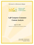 Lac Qui Parle Computer Commuter Content Analysis