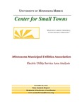 Minnesota Municipal Utilities Association: Electric Utility Service Area Analysis by Benjamin Winchester