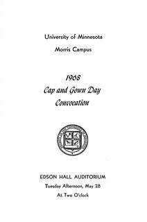 Cap and Gown Down Convocation 1968