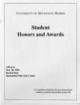 Student Honors and Awards Program 1994 by University Relations