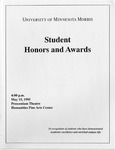 Student Honors and Awards Program 1995 by University Relations