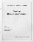 Student Honors and Awards Program 1999 by University Relations