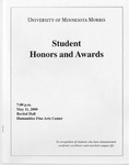 Student Honors and Awards Program 2000 by University Relations