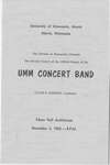 UMM Concert Band by University of Minnesota, Morris. Music Discipline