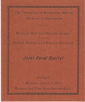 Joint Vocal Recital