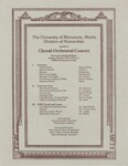 Choral-Orchestral Concert