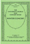 University Chorus and Concert Band Winter Concert
