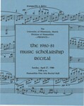 Music Scholarship Recital