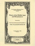 Music of the Middle Ages and Renaissance