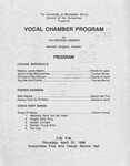 Vocal Chamber Program