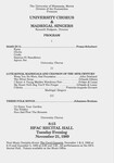 University Chorus and Madrigal Singers