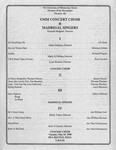 UMM Concert Choir & Madrigal Singers