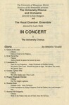 University Chorus and Orchestra & Vocal Chamber Ensemble