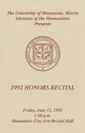 1992 Honors Recital
