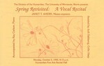 Spring Revisited: A Vocal Recital