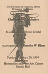 Senior Trombone Recital: Christopher J. McIntyre