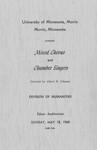 Mixed Chorus and Chamber Singers