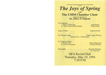 UMM Chamber Choir, The Joys of Spring by Music Discipline