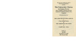 The University Chorus in Concert by Music Discipline