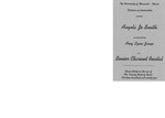 Senior Clarinet Recial by Music Discipline