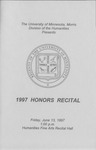 1997 Honors Recital by Music Discipline