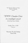 UMM Chamber Choir by Music Discipline