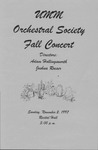 Orchestral Society Fall Concert by Music Discipline