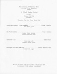 Mixed Student Recital by Music Discipline