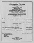University Chorus by Music Discipline
