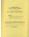 Sixth Annual Midwest Philosophy Colloquium, 1979-1980