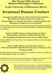 Twenty-Fifth Annual Midwest Philosophy Colloquium, 2000-2001