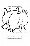 As You Like It, February 22-25, 1984 by Theatre Arts Discipline