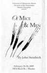 Of Mice & Men, February 26-28, 2009 by Theatre Arts Discipline