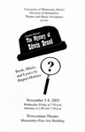 The Mystery of Edwin Drood, November 5-8, 2003 by Theatre Arts Discipline
