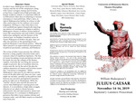 William Shakespeare's Julius Caesar, November 14-16, 2019 by Theatre Arts Discipline