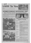 UMM to You: Fall 1987 by University of Minnesota, Morris Alumni Association