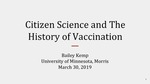 Citizen Science and the History of Vaccination by Bailey Kemp
