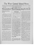 The West Central School News vol. XXXII, no. 2 by West Central School of Agriculture