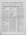 The West Central School News vol. XXXV, no. 2 by West Central School of Agriculture