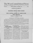 The West Central School News vol. XIII, no. 4