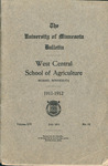 TEST- West Central Bulletin 1911-1912